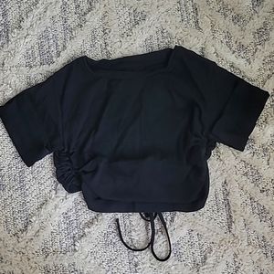 Black crop top